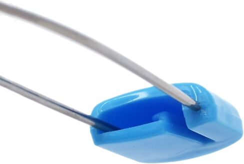 Diaper Pins, Blue Color Nappy Safety Pins Hold Clip Locking Cloth, Pack of 50 by Firefly in Saudi Arabia