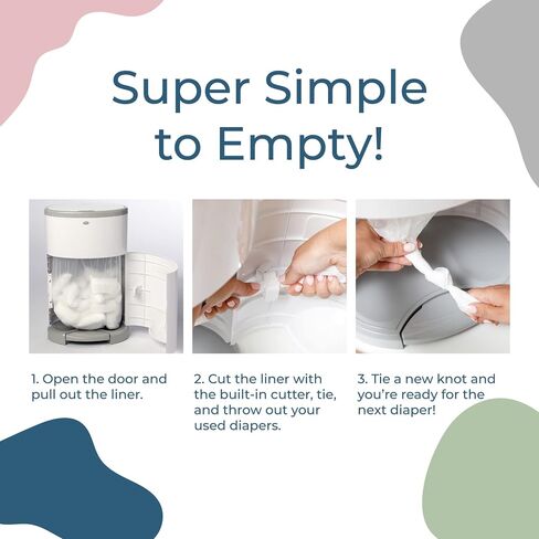 Diaper Dekor Plus Diaper Pail Refills | 2 Count | Most Economical Refill System | Quick & Easy to Replace | No Preset Bag Size Use Only What You Need | Exclusive End-of-Liner Marking in Kuwait