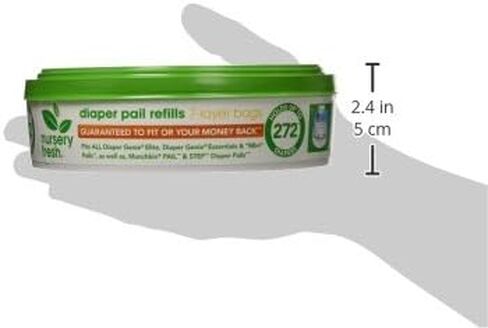 Nursery Fresh Refill compatible with Munchkin® Diaper Pails, 1088 Count (Pack of 4) & Munchkin® Arm & Hammer Diaper Pail Snap, Seal and Toss Refill Bags, 6 Count in Kuwait