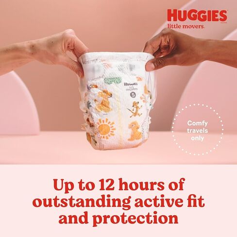 Huggies Little Movers Baby Diapers, Size 6 (35+ lbs), 96 Ct in Saudi Arabia