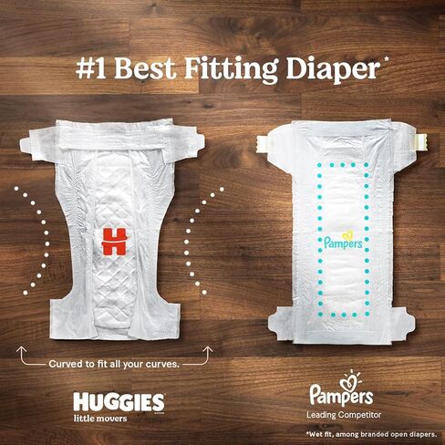 Huggies Little Movers Baby Diapers, Size 6 (35+ lbs), 96 Ct in Saudi Arabia
