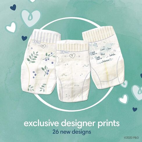 Pampers Pure Baby Diapers, Size 1 (8-14 lbs), 82, Up to 100% Leakproof, Premium Hypoallergenic Soft Diapers in Saudi Arabia