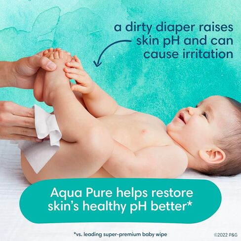 Pampers Aqua Pure Sensitive Baby Wipes 12X Pop-Top 672 Count in Saudi Arabia
