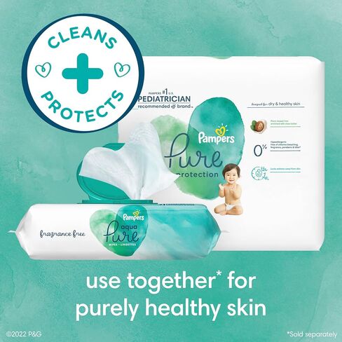 Pampers Aqua Pure Sensitive Baby Wipes 12X Pop-Top 672 Count in Saudi Arabia