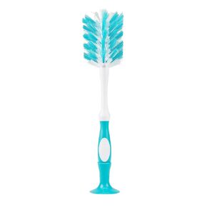 Dr. Brown's Deluxe Baby Bottle Brush with Anti-Colic Vent Cleaning Brush, Soft and Sturdy Bristles, BPA Free, Blue, 1 Pack in Kuwait