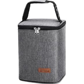 حقيبة تبريد حليب الأم معزولة لزجاجات الأطفال، حقيبة حمل زجاجات الأطفال قابلة لإعادة الاستخدام لما يصل إلى 6 زجاجات، 4 زجاجات كبيرة بوزن 9 أونصة، حقيبة غداء للفريزر، مثالية للسفر في الرعاية النهارية أو العودة إلى العمل للأم المرضعة in Kuwait