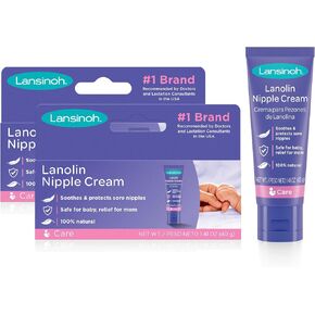 Lansinoh Lanolin Nipple Cream Safe for Breastfeeding Baby, 100% Natural Nipple Butter, Breastfeeding Essentials for Postpartum Moms, 1.41 Ounces in Saudi Arabia