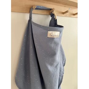 Nursing Cover for Baby Breastfeeding & Pumping | Multi Use Car Seat Stroller Cover | Breathable Soft Muslin Cotton | Breast Feeding Apron & Shawl by TISU (Beige Daisy) in Kuwait