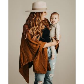 Kishu Baby Indi GOTS Organic Muslin Nursing Scarf - Fairtrade Certified Nursing Cover