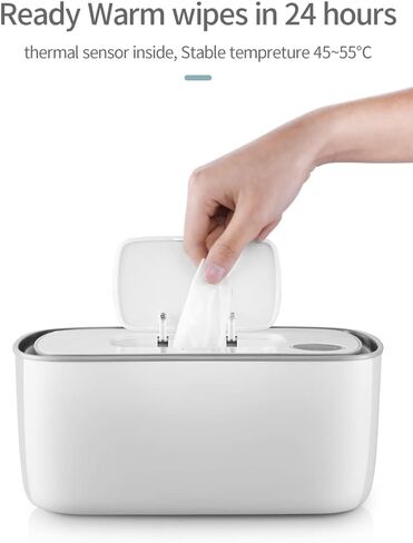 جهاز تدفئة للمناديل المبللة للأطفال، سخان مناديل مبللة للأطفال، سخان للمناديل المبللة بسعة كبيرة، نظام تسخين سريع، شاشة LED لضبط درجة الحرارة بدقة in Kuwait