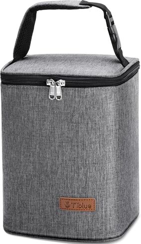 حقيبة تبريد حليب الأم معزولة لزجاجات الأطفال، حقيبة حمل زجاجات الأطفال قابلة لإعادة الاستخدام لما يصل إلى 6 زجاجات، 4 زجاجات كبيرة بوزن 9 أونصة، حقيبة غداء للفريزر، مثالية للسفر في الرعاية النهارية أو العودة إلى العمل للأم المرضعة in Kuwait