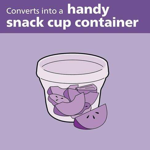 موزع تركيبة مسحوق وكوب للوجبات الخفيفة من فيليبس افينت، رمادي، SCF135/18 in Kuwait