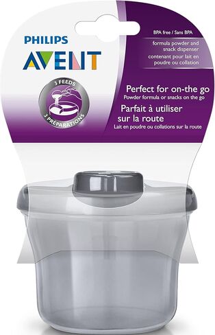 موزع تركيبة مسحوق وكوب للوجبات الخفيفة من فيليبس افينت، رمادي، SCF135/18 in Kuwait