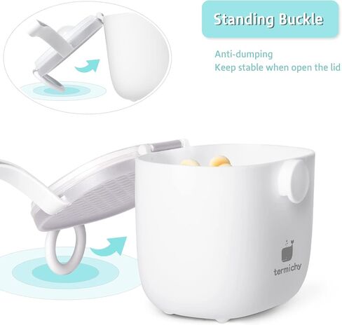 Termichy Baby Formula Dispenser, Portable Formula Dispenser Container with Scoop and Carry Handle for Travel Outdoor Activities for Baby Infant, 8.8OZ, 0.55LB, 250g (Grey,1 Pack) in Kuwait