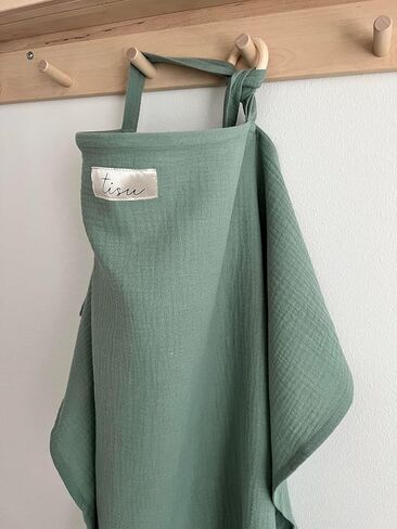 Nursing Cover for Baby Breastfeeding & Pumping | Multi Use Car Seat Stroller Cover | Breathable Soft Muslin Cotton | Breast Feeding Apron & Shawl by TISU (Beige Daisy) in Saudi Arabia