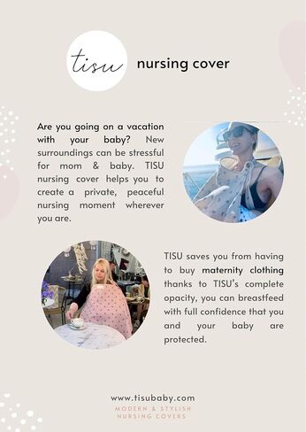 Nursing Cover for Baby Breastfeeding & Pumping | Multi Use Car Seat Stroller Cover | Breathable Soft Muslin Cotton | Breast Feeding Apron & Shawl by TISU (Beige Daisy) in Saudi Arabia