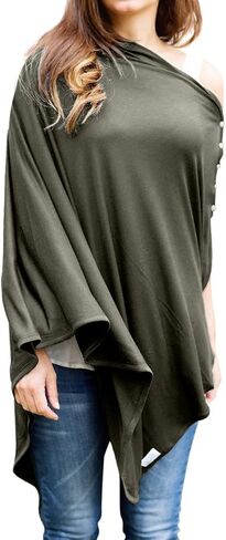 Byrd & Blume Maternity Nursing Cover Breathable Lightweight Breastfeeding Cover Wrap Shawl Scarf Poncho Full 360 in Saudi Arabia