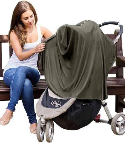 Byrd & Blume Maternity Nursing Cover Breathable Lightweight Breastfeeding Cover Wrap Shawl Scarf Poncho Full 360 in Saudi Arabia