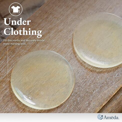 Ameda ComfortGel HydroGel Soothing Nursing Pads | Breast Pads | Hydrogel Nipple Pads for Breastfeeding | Reusable Cooling Nipple Gel Pads | Breastfeeding Supplies Nursing Gel Pads | 1 Pair (2 Count) in Saudi Arabia