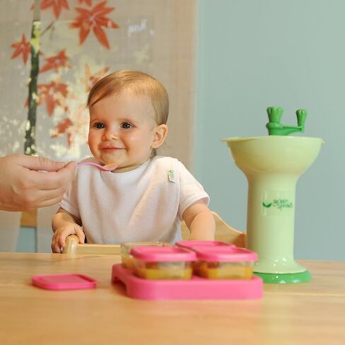 green sprouts Fresh Baby Food Mill - Easily Purees Food for Baby, Separates Seeds & Skins, Compact Size, No Batteries or Electricity Needed, Dishwasher Safe in Saudi Arabia