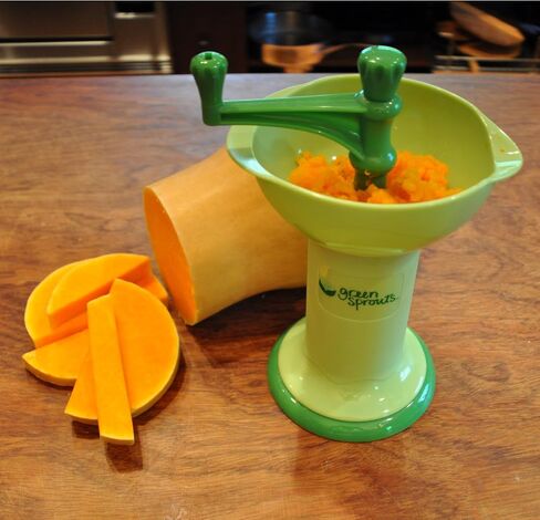 green sprouts Fresh Baby Food Mill - Easily Purees Food for Baby, Separates Seeds & Skins, Compact Size, No Batteries or Electricity Needed, Dishwasher Safe in Saudi Arabia