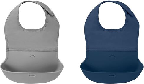 OXO Tot Roll-Up Bib - 2 Pack - Lilac and Opal in Saudi Arabia