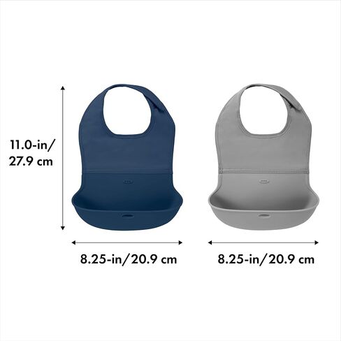 OXO Tot Roll-Up Bib - 2 Pack - Lilac and Opal in Saudi Arabia
