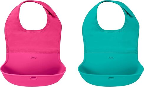 OXO Tot Roll-Up Bib - 2 Pack - Lilac and Opal in Saudi Arabia