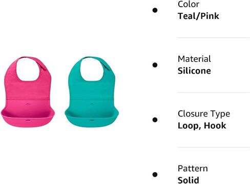 OXO Tot Roll-Up Bib - 2 Pack - Lilac and Opal in Saudi Arabia