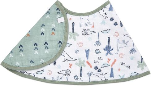 aden + anais Essentials Disney Baby Burpy Baby Bib, 100% Cotton Muslin, Soft Absorbent 4 Layers, Multi-Use Burp Cloth and Bib, 22.5" X 11", Single, Disney + Friends in Saudi Arabia