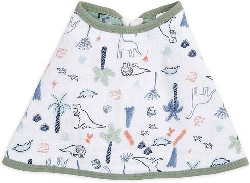 aden + anais Essentials Disney Baby Burpy Baby Bib, 100% Cotton Muslin, Soft Absorbent 4 Layers, Multi-Use Burp Cloth and Bib, 22.5" X 11", Single, Disney + Friends in Saudi Arabia