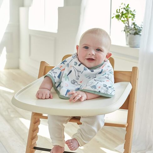 aden + anais Essentials Disney Baby Burpy Baby Bib, 100% Cotton Muslin, Soft Absorbent 4 Layers, Multi-Use Burp Cloth and Bib, 22.5" X 11", Single, Disney + Friends in Saudi Arabia