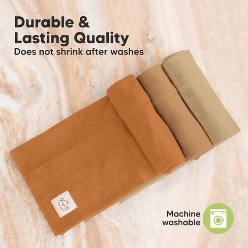 Organic Burp Cloths Baby Boy, Girl, 6-Pack Large Burping Cloths (Neutrals) | 100% Cotton Burp Clothes for Babies, Newborns Spit Up Rags, Super Soft, Absorbent Towels, Gender Neutral, Machine Washable in Saudi Arabia