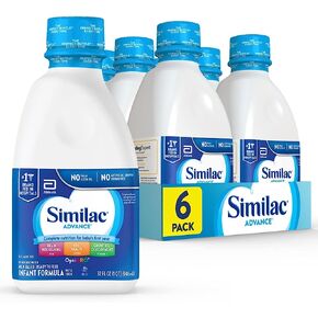 Similac Advance Infant Formula with Iron, Ready-to-Feed Baby Formula, 32-fl-oz Bottle, Pack of 6 in Kuwait