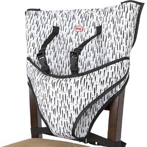 Nuby On The Go Toddler Portable Travel Chair with 5 Point Safety Adjustable Straps, Folds into a Storage Bag, 6M+