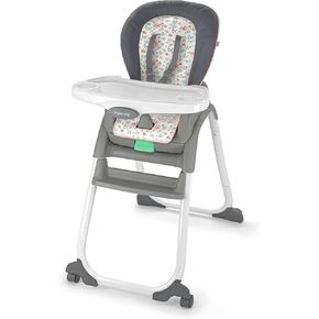 Ingenuity Full Course 6-in-1 High Chair - Baby to 5 Years Old, 6 Convertible Modes, 2 Dishwasher Safe Trays - Astro, 13108