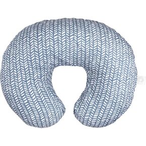 Boppy Original Nursing Support,FKA Boppy Nursing Pillow,Blue Herringbone,Ergonomic Breastfeeding,Bottle Feeding,and Bonding,with Hypoallergenic Fiber Fill,with Removable Cover,Machine Washable in Saudi Arabia