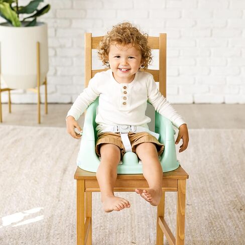 Infantino Music & Lights 3-in-1 Discovery Seat & Booster, Teal | 20 sounds & songs, Converts from infant seat to booster, Fits dining or kitchen chairs, Includes removable snack tray in Saudi Arabia