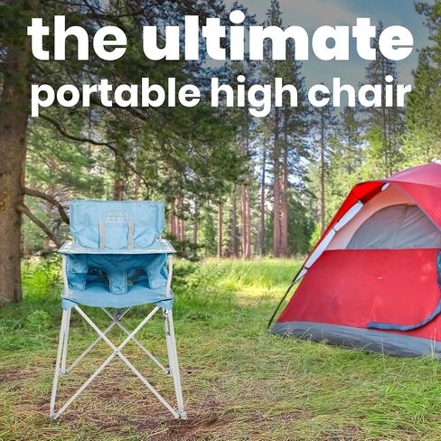 ciao! Baby Portable High Chair, Fold Up Travel Seat with Tray, Designed for Camping and Picnics, Lightweight Design, Ideal for Babies and Toddlers, Black in Saudi Arabia