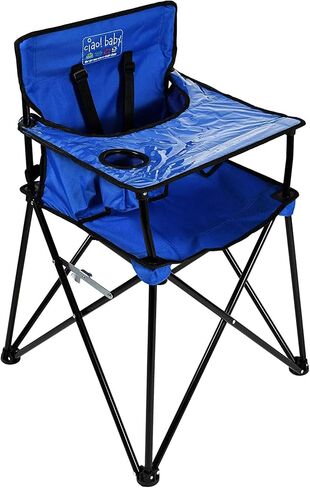 ciao! Baby Portable High Chair, Fold Up Travel Seat with Tray, Designed for Camping and Picnics, Lightweight Design, Ideal for Babies and Toddlers, Black in Saudi Arabia