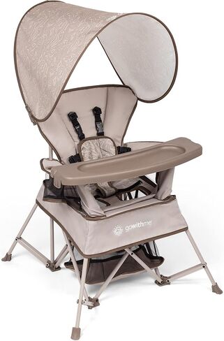 Baby Delight Go with Me Venture Portable Chair | Indoor and Outdoor | Sun Canopy | 3 Child Growth Stages | Blue Wave in Saudi Arabia