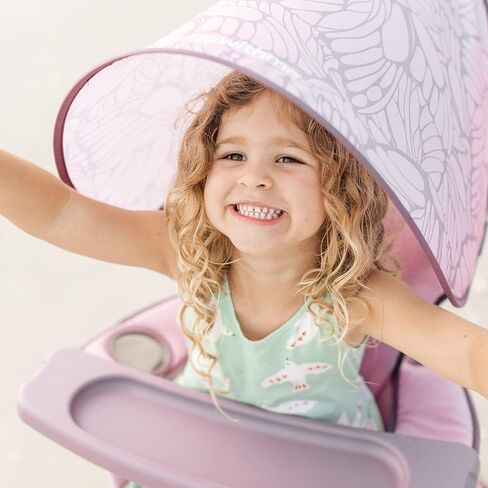 Baby Delight Go with Me Venture Portable Chair | Indoor and Outdoor | Sun Canopy | 3 Child Growth Stages | Blue Wave in Saudi Arabia