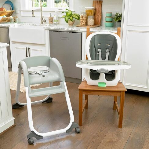 Ingenuity Full Course 6-in-1 High Chair - Baby to 5 Years Old, 6 Convertible Modes, 2 Dishwasher Safe Trays - Milly in Saudi Arabia