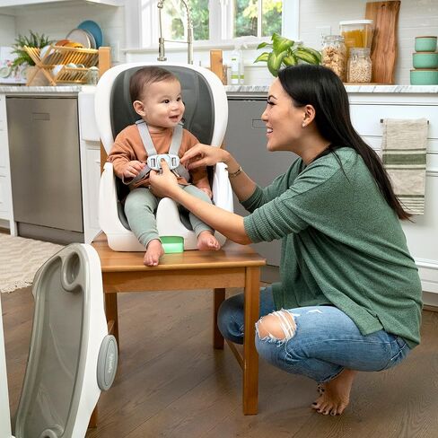 Ingenuity Full Course 6-in-1 High Chair - Baby to 5 Years Old, 6 Convertible Modes, 2 Dishwasher Safe Trays - Milly in Saudi Arabia