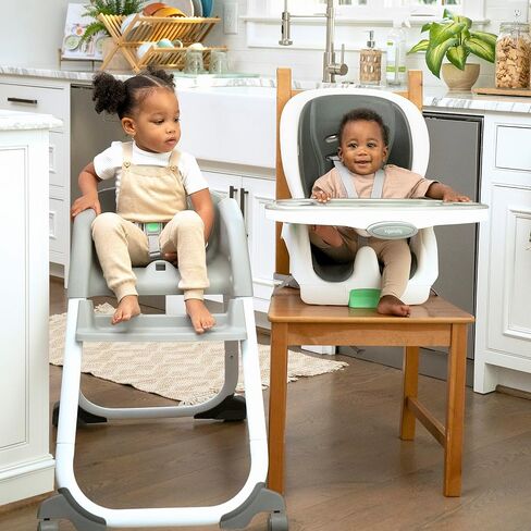 Ingenuity Full Course 6-in-1 High Chair - Baby to 5 Years Old, 6 Convertible Modes, 2 Dishwasher Safe Trays - Milly in Saudi Arabia