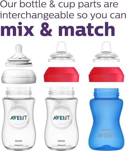 Philips Avent Natural Trainer Cup with Extra Fast Flow Natural Response Nipple (Flow 5) and Soft Spout, 5oz, SCF263/01 in Saudi Arabia
