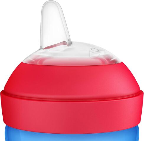 AVENT Philips Spout Sippy Cup with Soft Spout and Leak-Proof Design, Blue/Green, 10oz, 2pk, SCF801/21 in Saudi Arabia