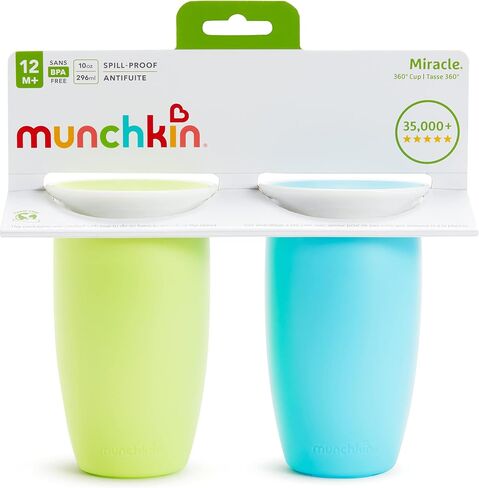 Munchkin® Miracle® 360 Toddler Sippy Cups with Lids, Spill Proof, 10 Ounce, 4 Pack in Saudi Arabia