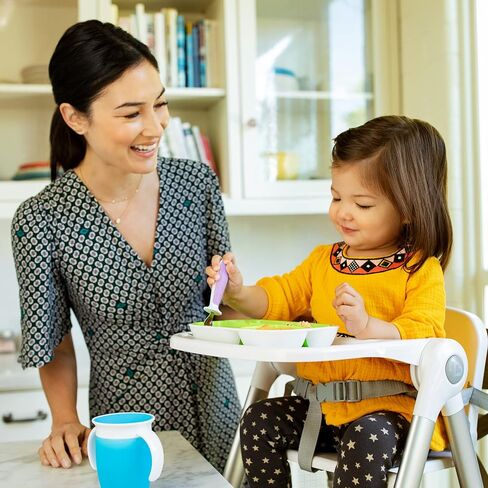 مجموعة أدوات شوكة وملعقة للأطفال الصغار من Munchkin® Raise™، 6 قطع، باللون الأزرق in Saudi Arabia