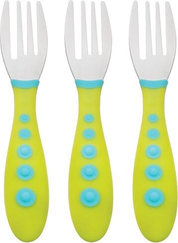 Gerber Graduates Kiddy Cutlery Forks, Green, 3 Count in Saudi Arabia